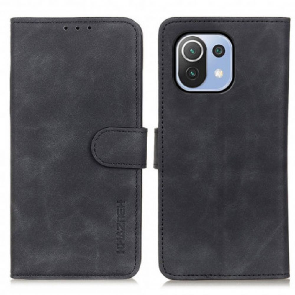 Folio-hoesje voor Xiaomi Mi 11 Lite 5G NE / Mi 11 Lite 4G / 5G Vintage Leereffect Khazneh