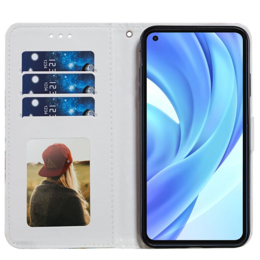 Folio-hoesje voor Xiaomi Mi 11 Lite 5G NE / Mi 11 Lite 4G / 5G Vliegende Vlinders