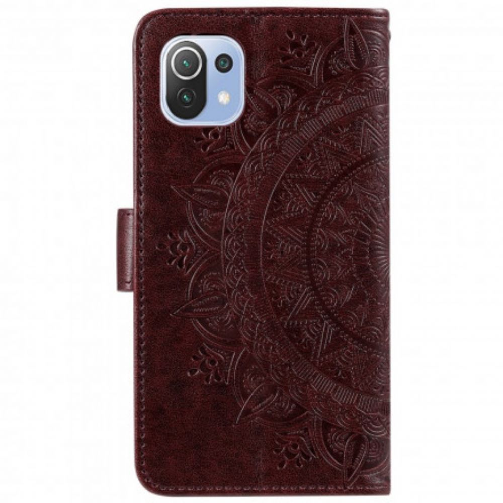 Folio-hoesje voor Xiaomi Mi 11 Lite 5G NE / Mi 11 Lite 4G / 5G Zonnemandala