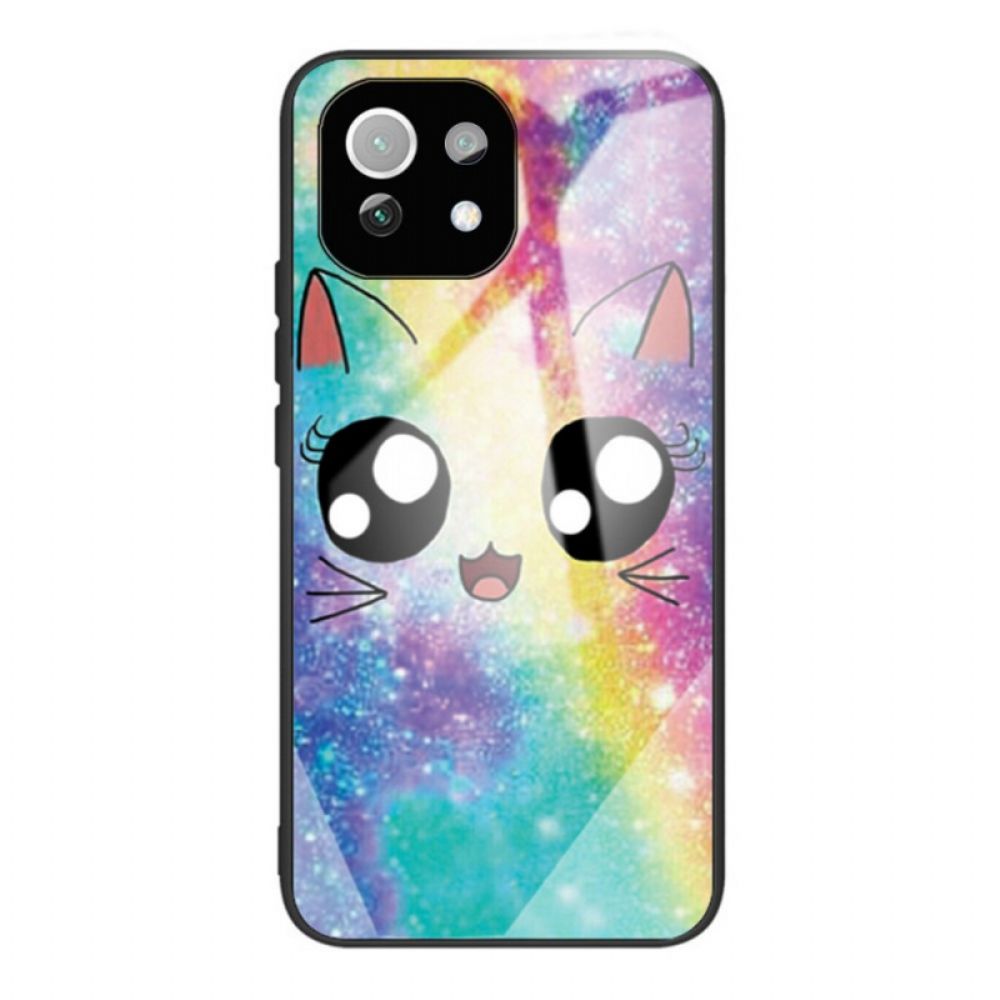 Hoesje voor Xiaomi Mi 11 Lite 5G NE / Mi 11 Lite 4G / 5G Cartoon Gehard Glas