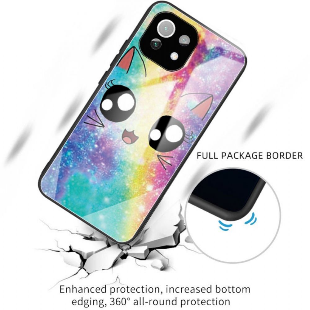 Hoesje voor Xiaomi Mi 11 Lite 5G NE / Mi 11 Lite 4G / 5G Cartoon Gehard Glas