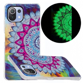 Hoesje voor Xiaomi Mi 11 Lite 5G NE / Mi 11 Lite 4G / 5G Fluorescerende Kleurrijke Mandala