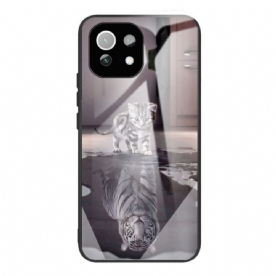 Hoesje voor Xiaomi Mi 11 Lite 5G NE / Mi 11 Lite 4G / 5G Kitten Dream Gehard Glas