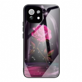 Hoesje voor Xiaomi Mi 11 Lite 5G NE / Mi 11 Lite 4G / 5G Magisch Roze Gehard Glas