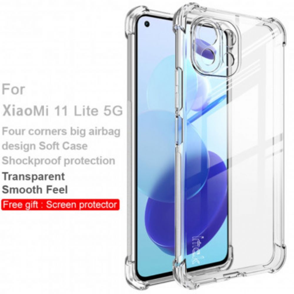 Hoesje voor Xiaomi Mi 11 Lite 5G NE / Mi 11 Lite 4G / 5G Transparant Zijdeachtig Imak