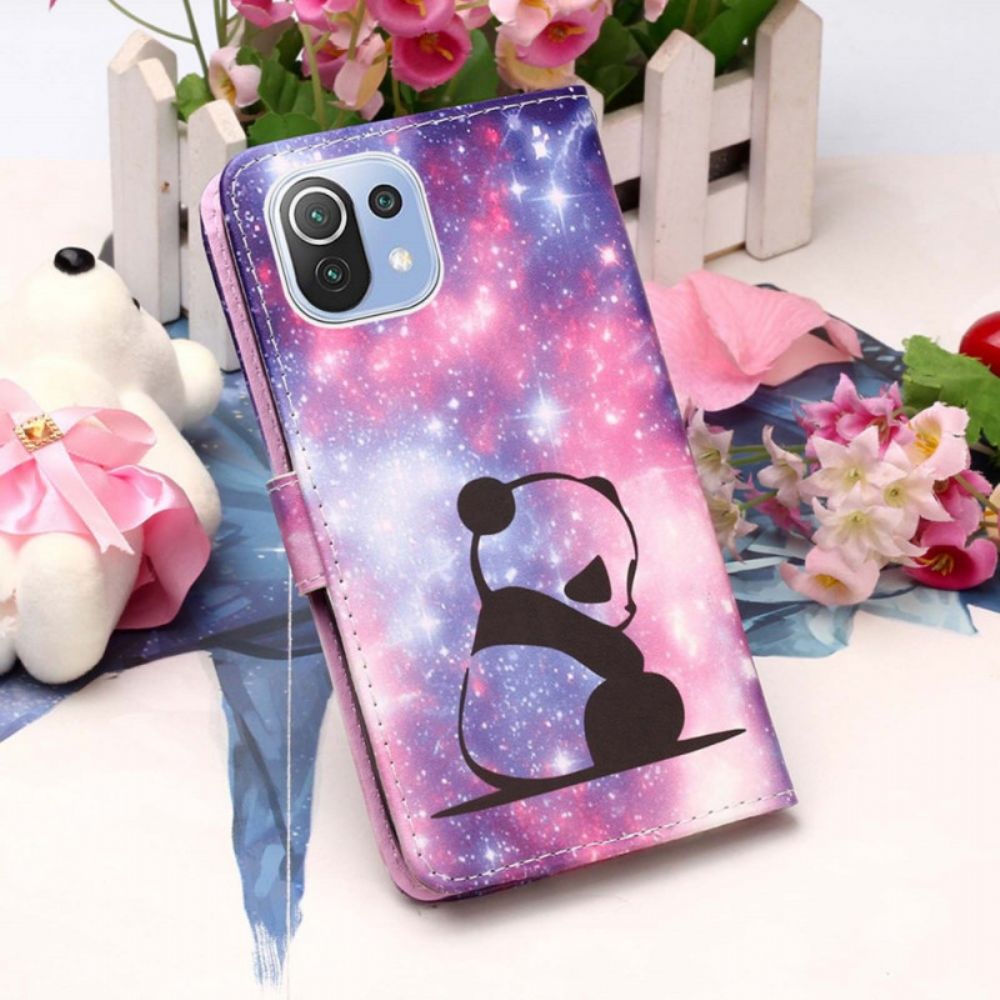 Leren Hoesje voor Xiaomi Mi 11 Lite 5G NE / Mi 11 Lite 4G / 5G Panda Galaxy