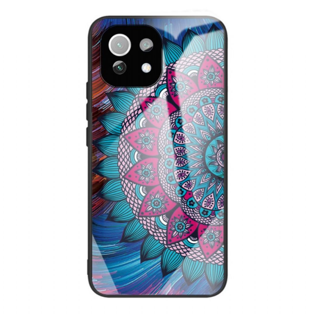 Telefoonhoesje voor Xiaomi Mi 11 Lite 5G NE / Mi 11 Lite 4G / 5G Mandala Van Gehard Glas