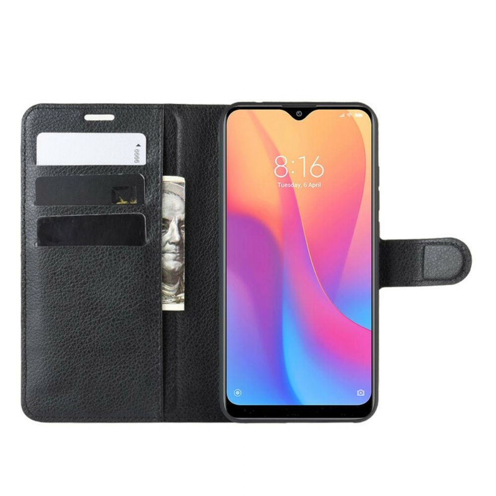 Flip Case voor Xiaomi Redmi 8A Klassiek Kunstleer