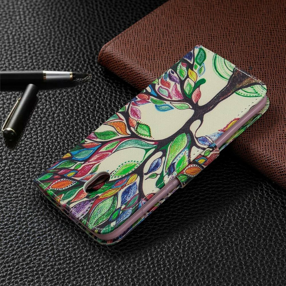 Folio-hoesje voor Xiaomi Redmi 8A Gekleurde Boom