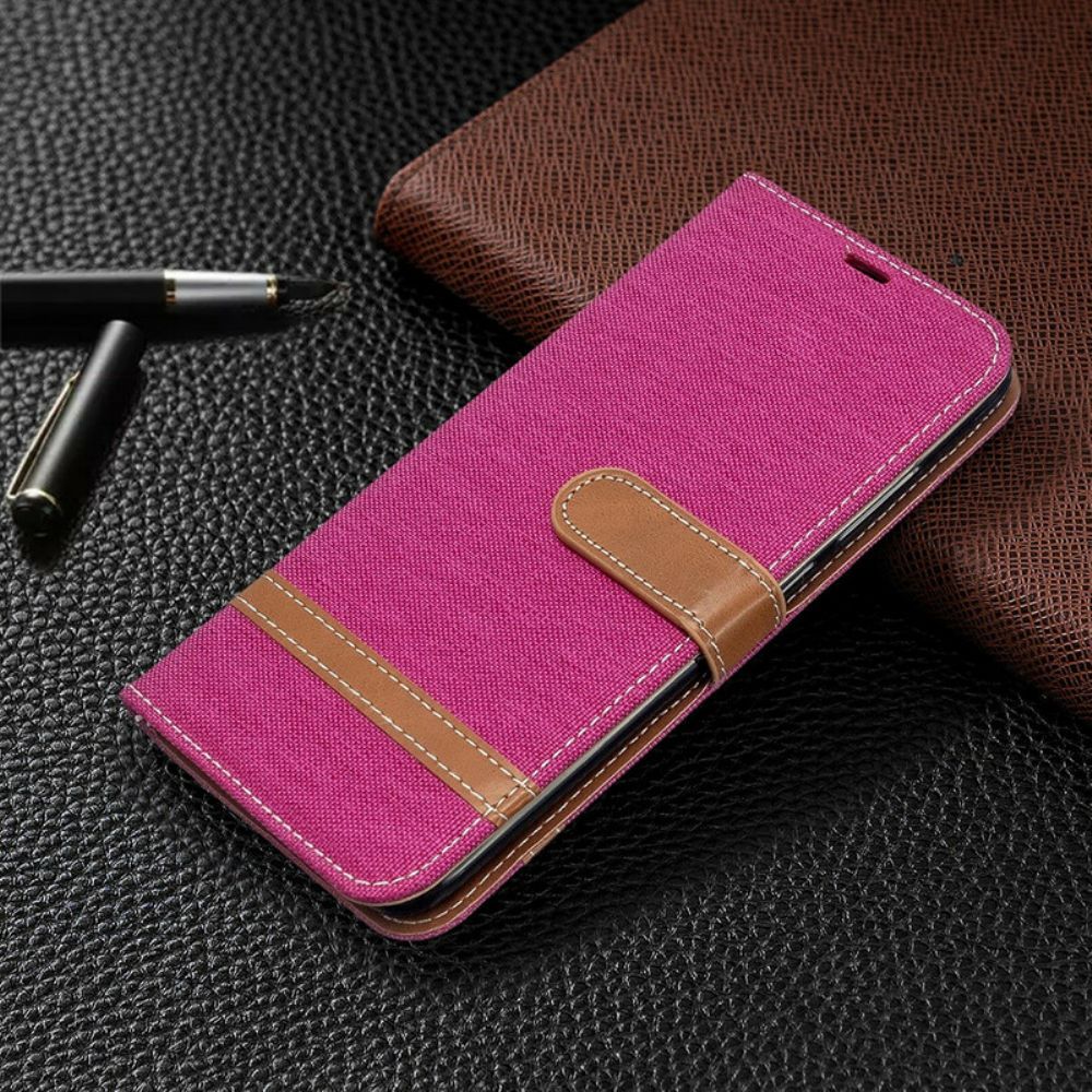 Folio-hoesje voor Xiaomi Redmi 8A Met Ketting Band Met Stof En Leereffect