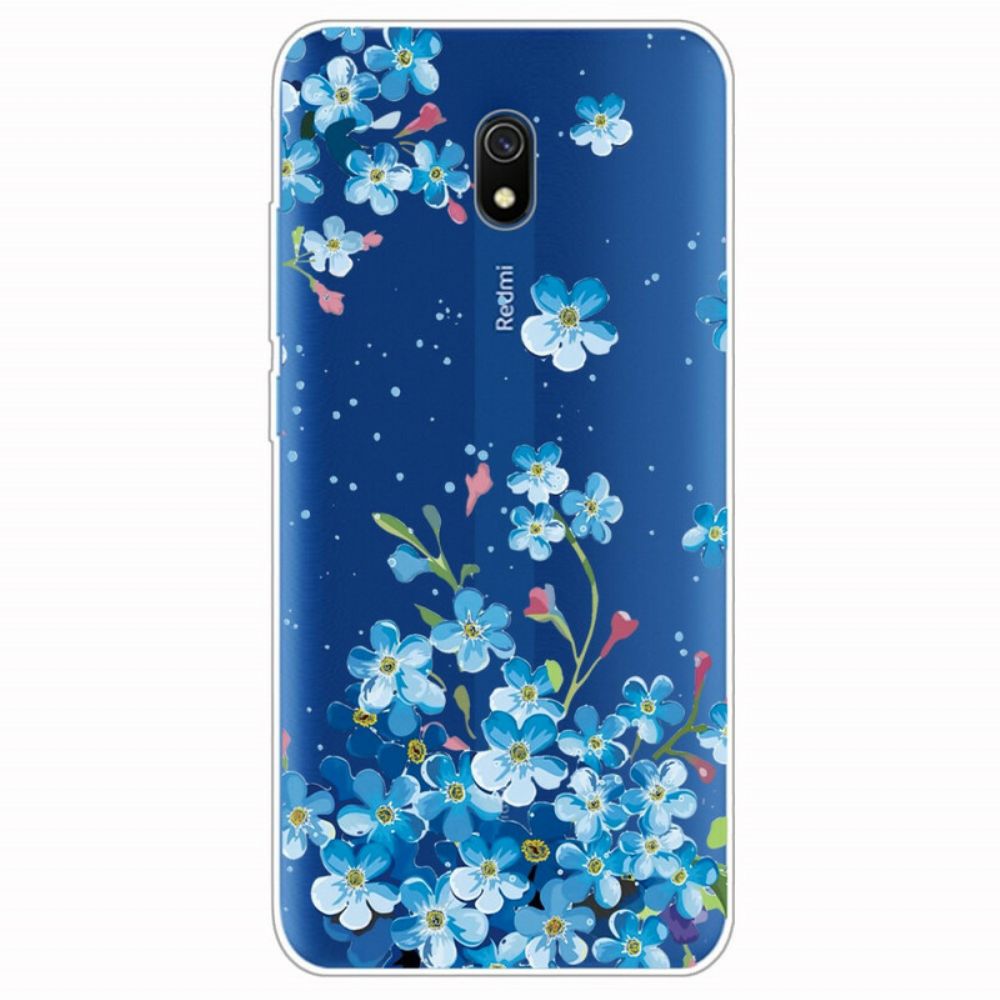 Hoesje voor Xiaomi Redmi 8A Boeket Blauwe Bloemen