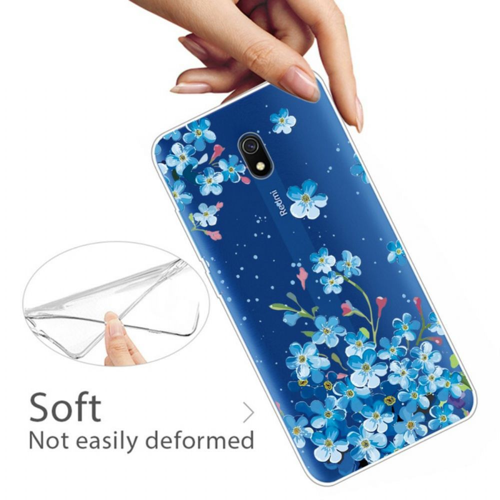 Hoesje voor Xiaomi Redmi 8A Boeket Blauwe Bloemen