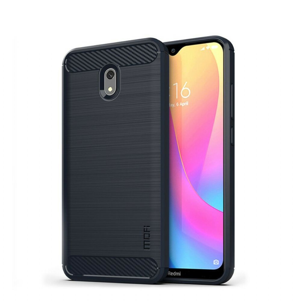 Hoesje voor Xiaomi Redmi 8A Mofi Geborstelde Koolstofvezel