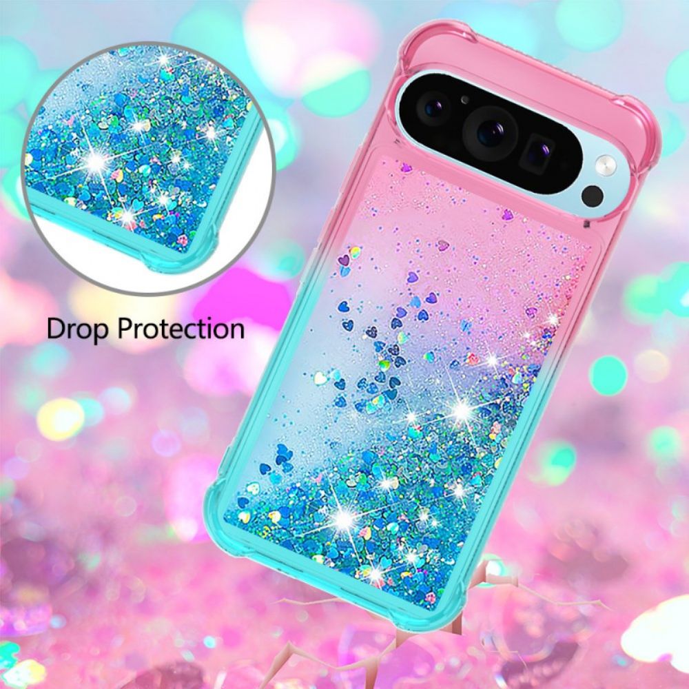 Case Hoesje Google Pixel 9 Pro Xl Telefoonhoesje Glitterverloop