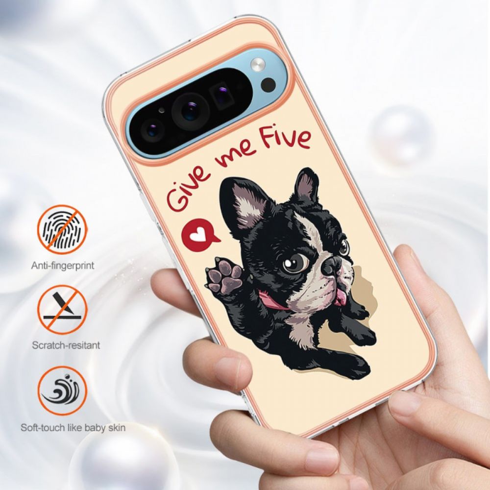 Case Hoesje Google Pixel 9 Pro Xl Telefoonhoesje Hond Geef Mij Vijf