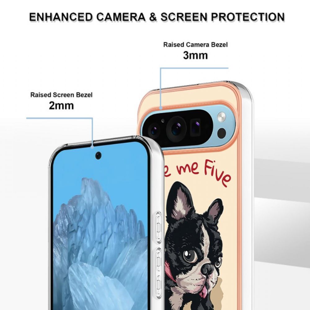 Case Hoesje Google Pixel 9 Pro Xl Telefoonhoesje Hond Geef Mij Vijf