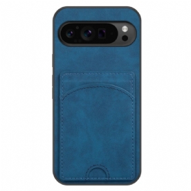 Cover Hoesje Google Pixel 9 Pro Xl Telefoonhoesje Ondersteuning Voor Kaarthouder Met Leereffect