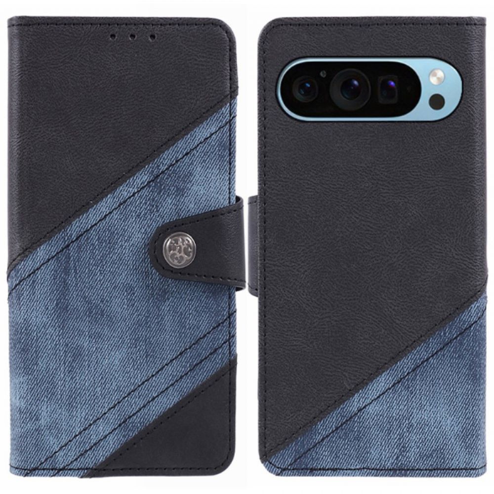 Leren Hoesje Voor Google Pixel 9 Pro Xl Bi-textuur