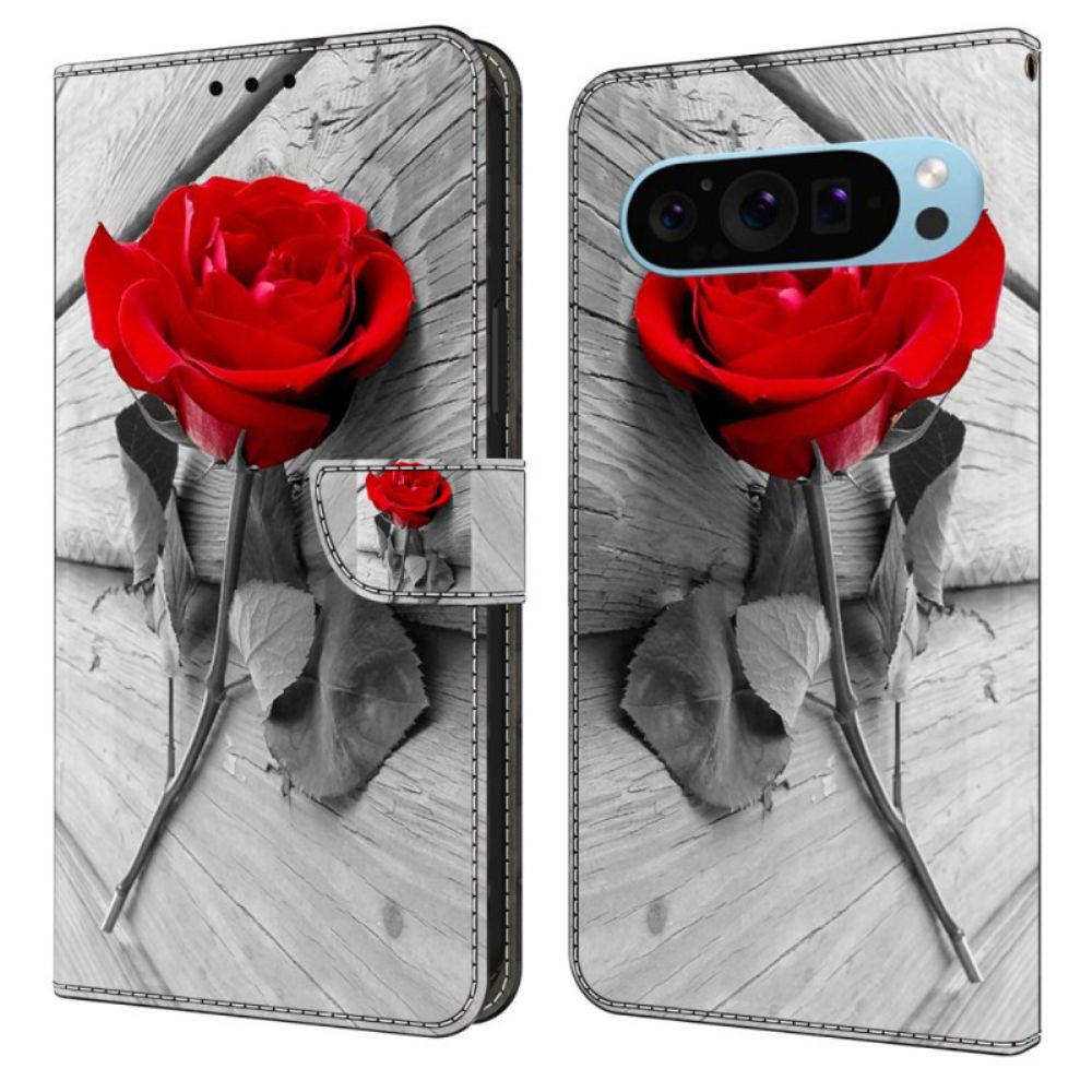 Leren Hoesje Voor Google Pixel 9 Pro Xl Roze