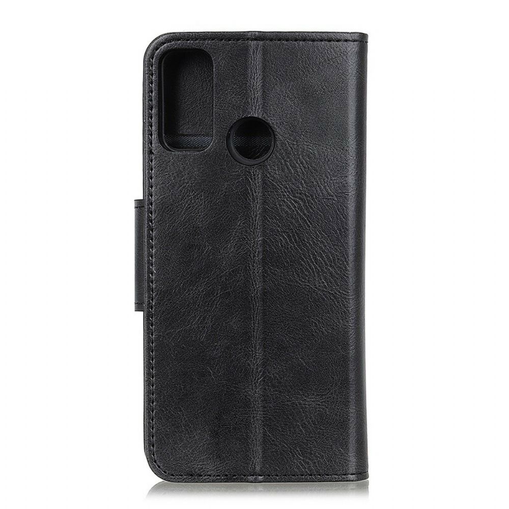 Flip Case voor Oppo A53 / A53s Omkeerbare Sluiting Met Leereffect