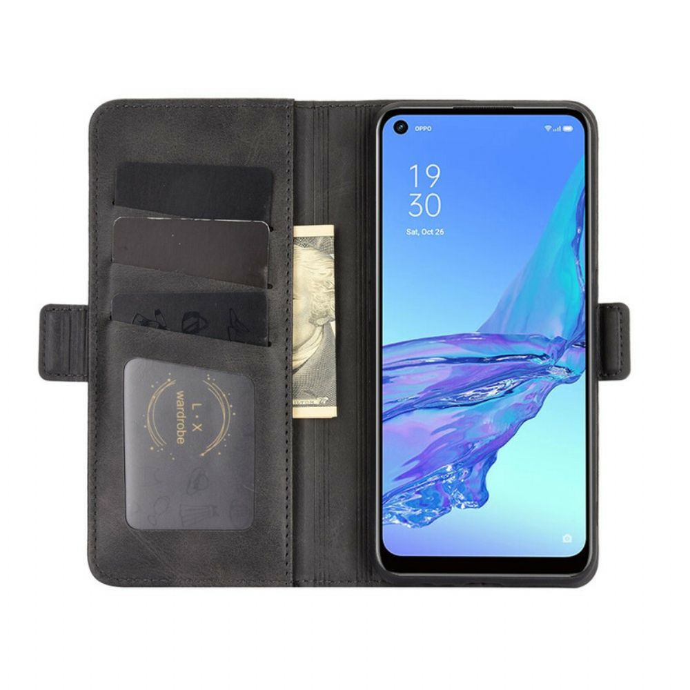 Folio-hoesje voor Oppo A53 / A53s Flip Case Dubbele Klep