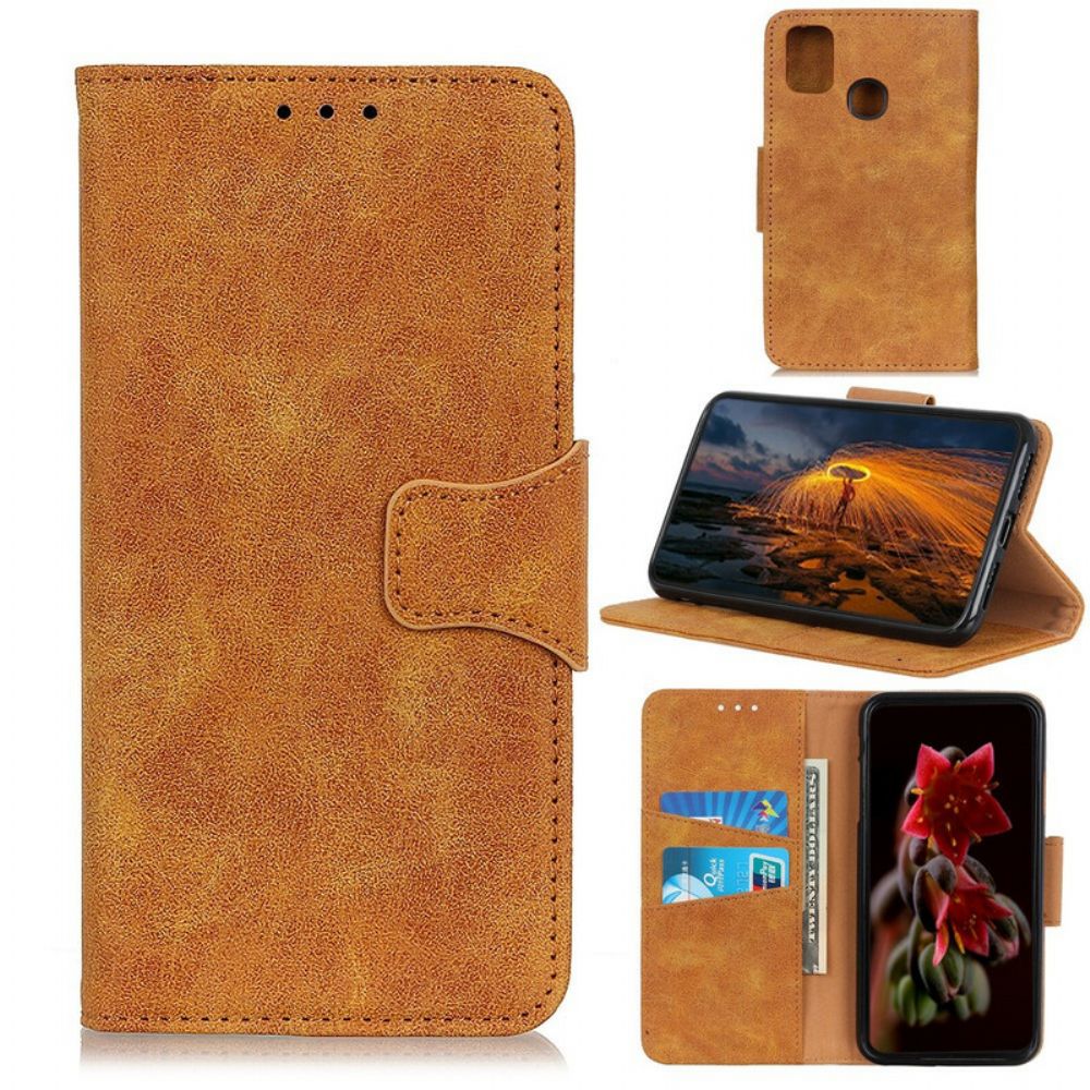 Folio-hoesje voor Oppo A53 / A53s Vintage Splitleer