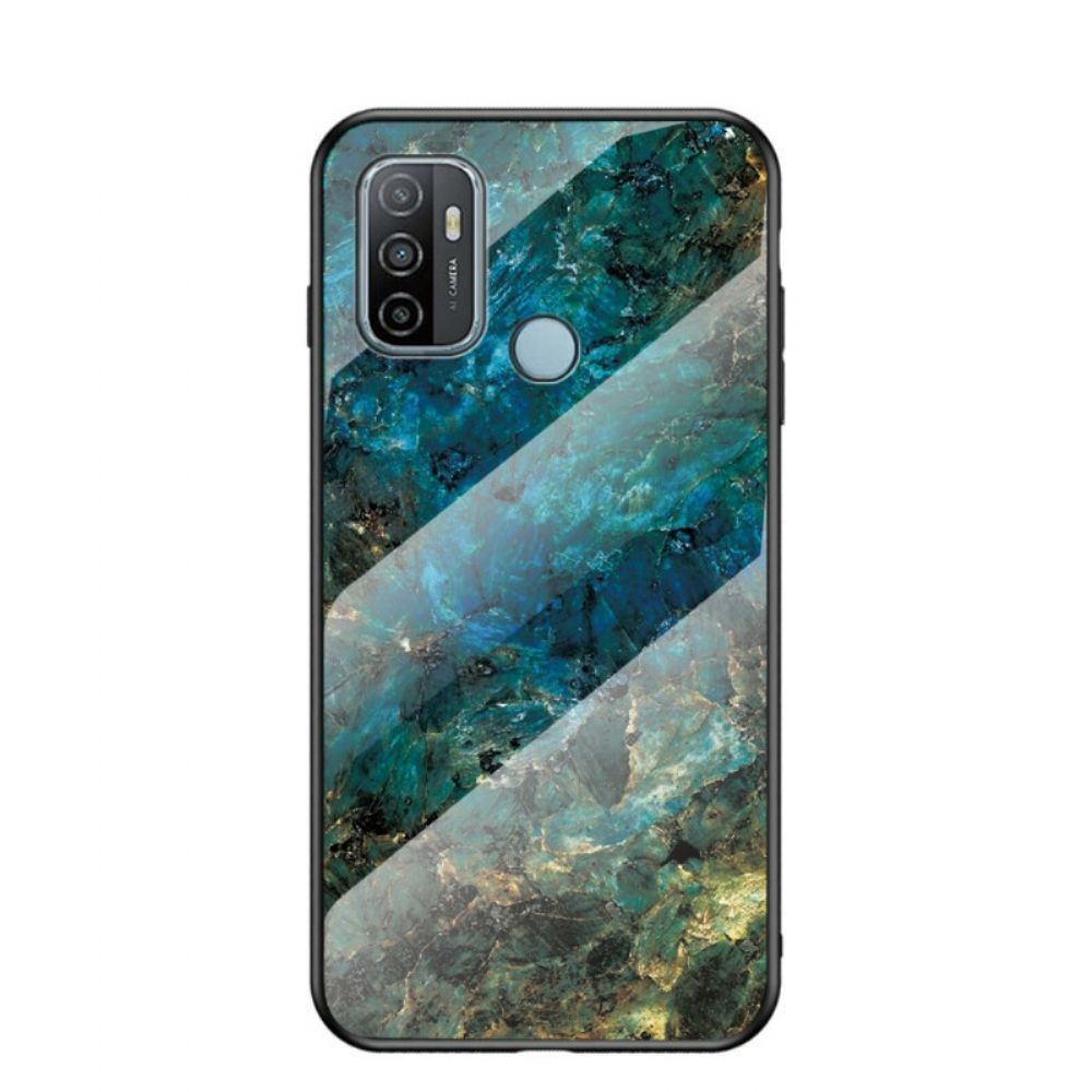 Hoesje voor Oppo A53 / A53s Premium Kleuren Gehard Glas