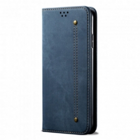 Bescherming Hoesje voor Samsung Galaxy A72 4G / 5G Folio-hoesje Denimdoek