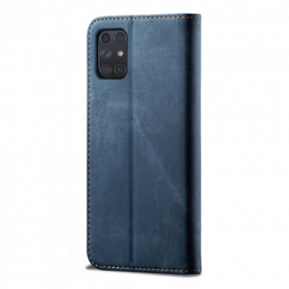 Bescherming Hoesje voor Samsung Galaxy A72 4G / 5G Folio-hoesje Denimdoek