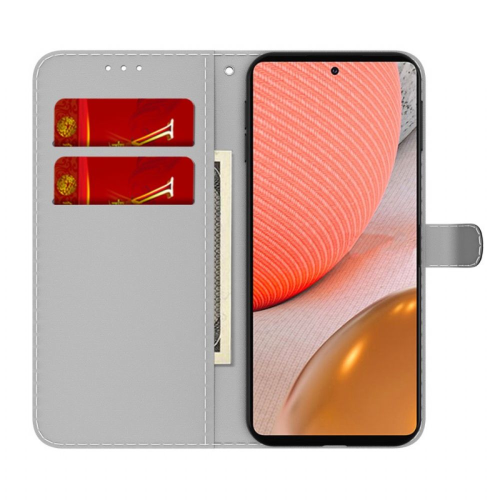 Flip Case voor Samsung Galaxy A72 4G / 5G Abstract Patroon