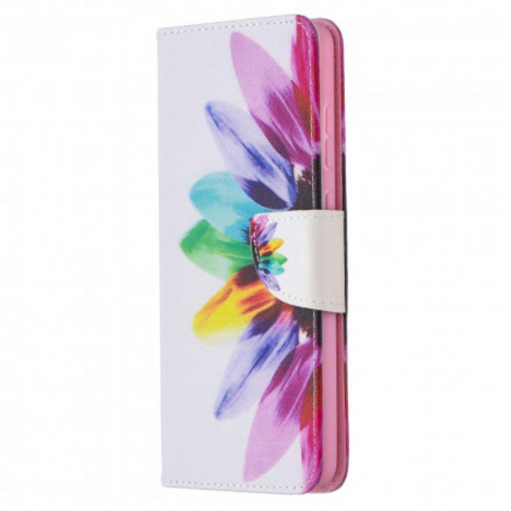 Flip Case voor Samsung Galaxy A72 4G / 5G Aquarel Bloem