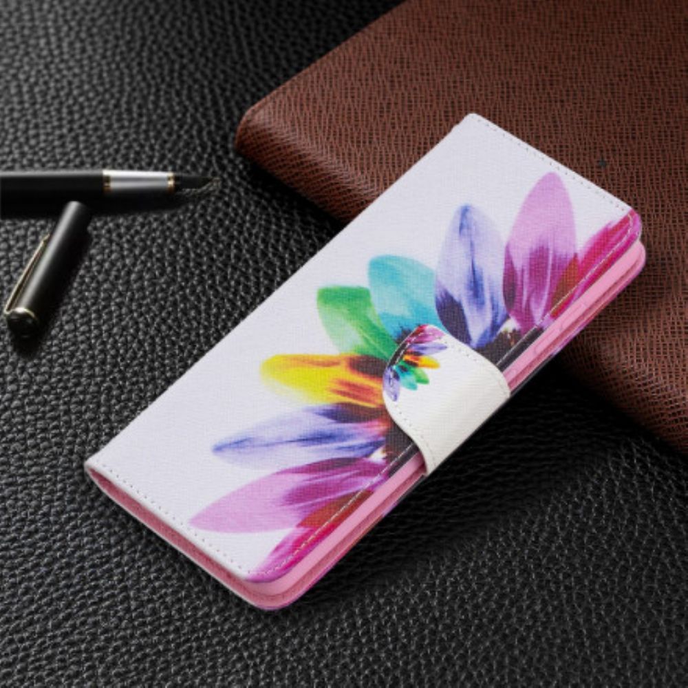 Flip Case voor Samsung Galaxy A72 4G / 5G Aquarel Bloem