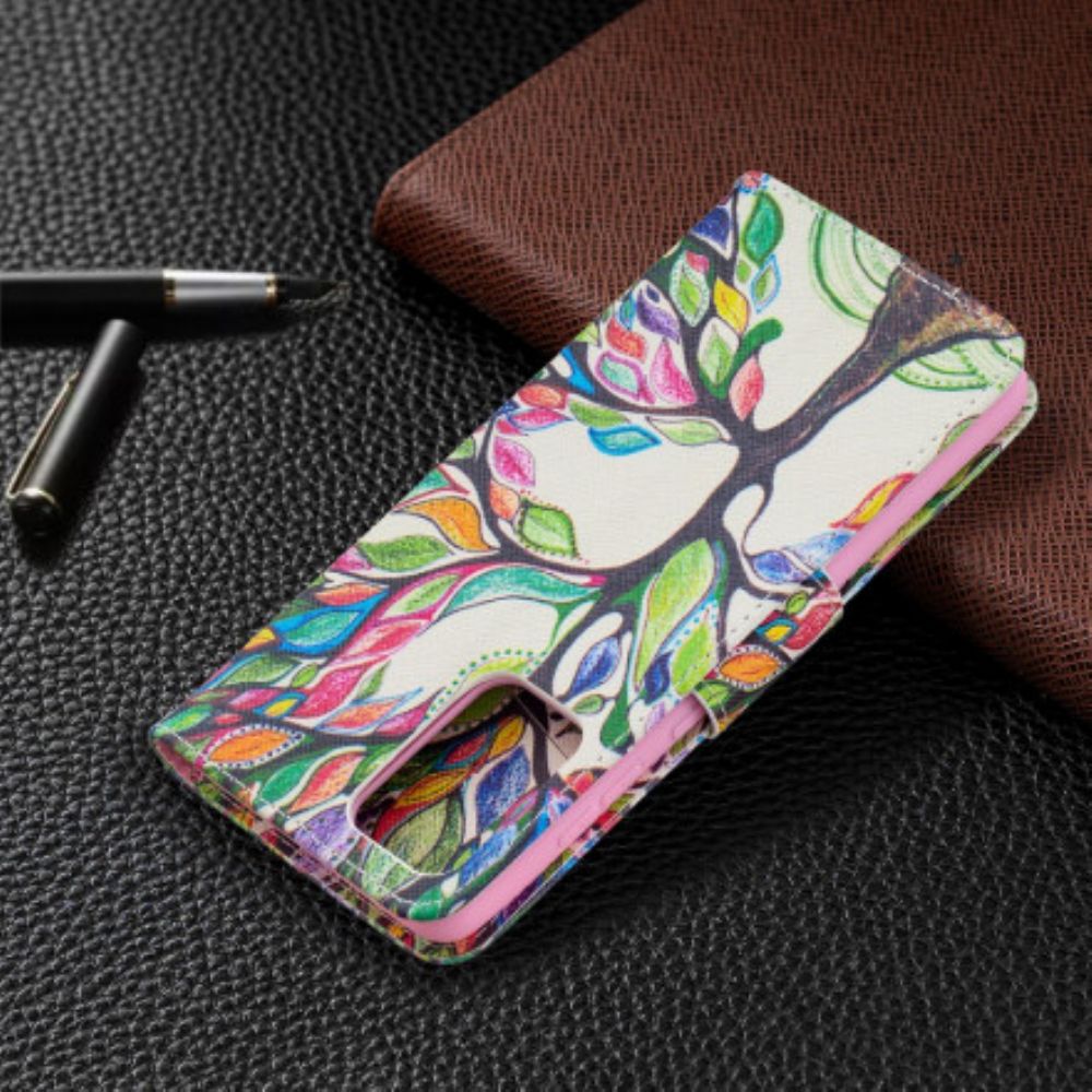 Flip Case voor Samsung Galaxy A72 4G / 5G Gekleurde Boom