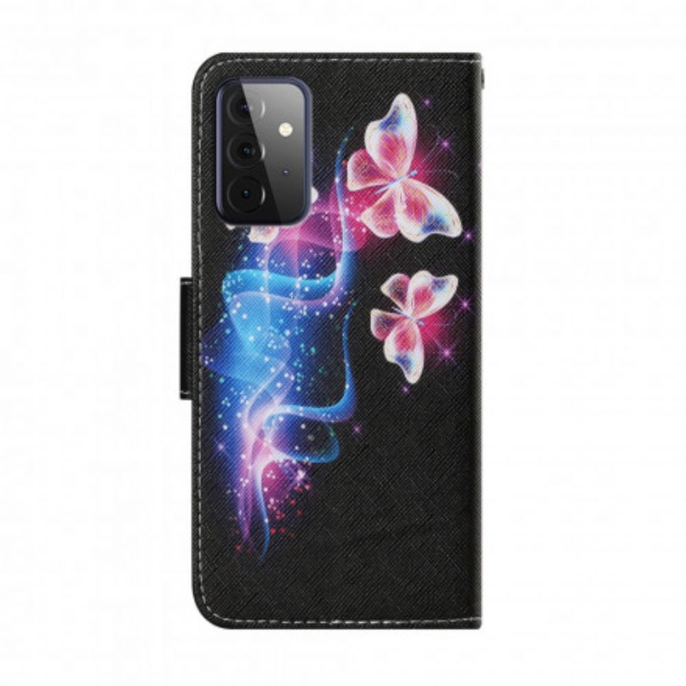 Flip Case voor Samsung Galaxy A72 4G / 5G Magische Vlinders