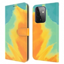 Folio-hoesje voor Samsung Galaxy A72 4G / 5G Aquarel