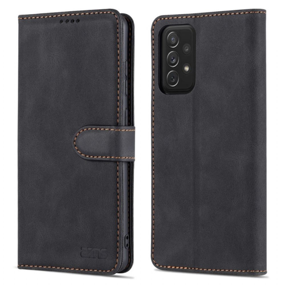 Folio-hoesje voor Samsung Galaxy A72 4G / 5G Azns Leereffect