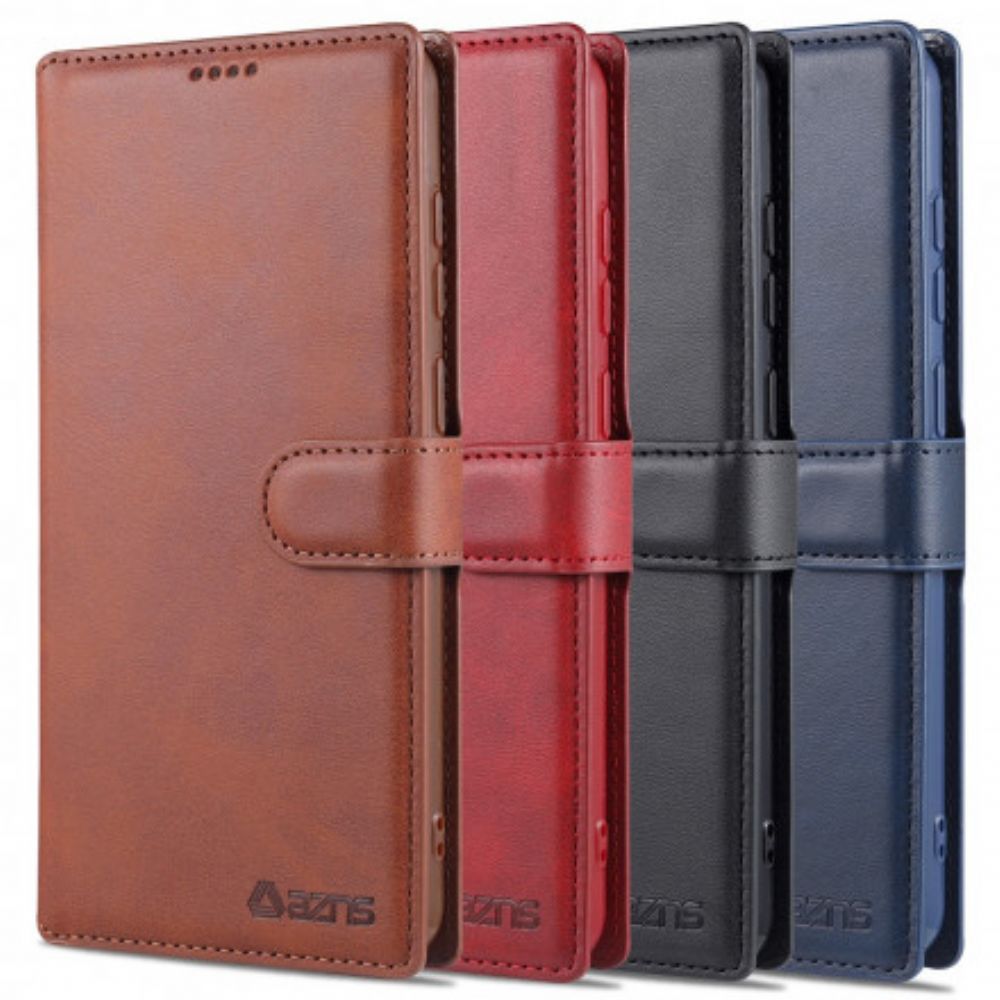 Folio-hoesje voor Samsung Galaxy A72 4G / 5G Azns Retro