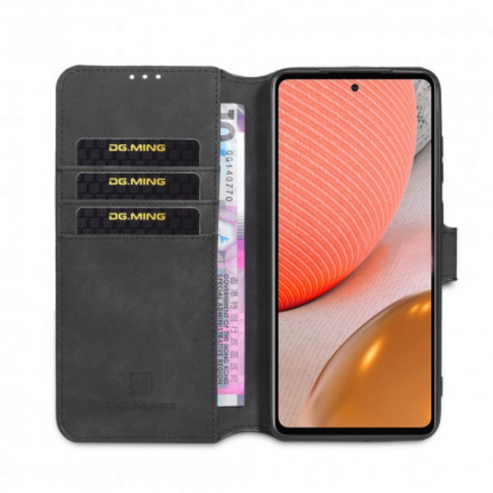 Folio-hoesje voor Samsung Galaxy A72 4G / 5G Dg.ming Retro