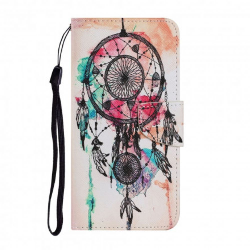 Folio-hoesje voor Samsung Galaxy A72 4G / 5G Dreamcatcher Aquarel