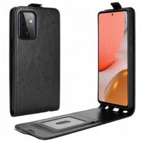 Folio-hoesje voor Samsung Galaxy A72 4G / 5G Flip Case Leren Effect Verticale Klep