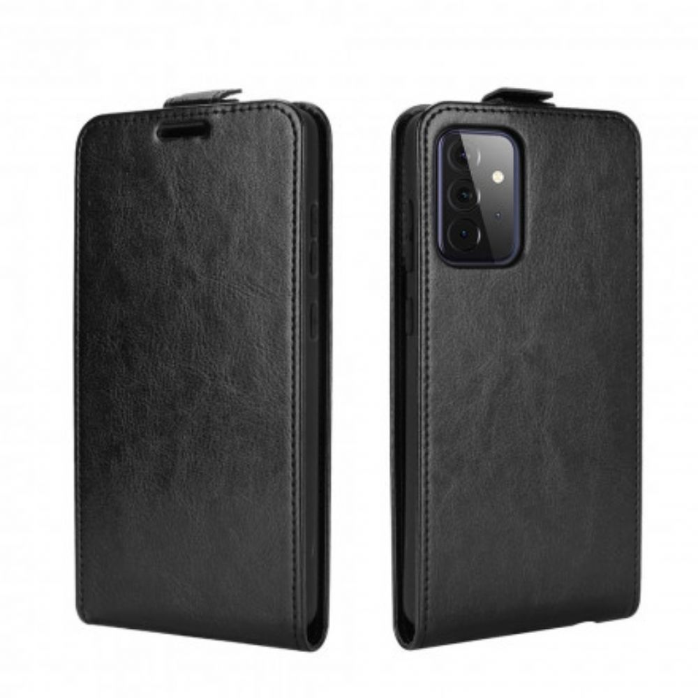 Folio-hoesje voor Samsung Galaxy A72 4G / 5G Flip Case Leren Effect Verticale Klep