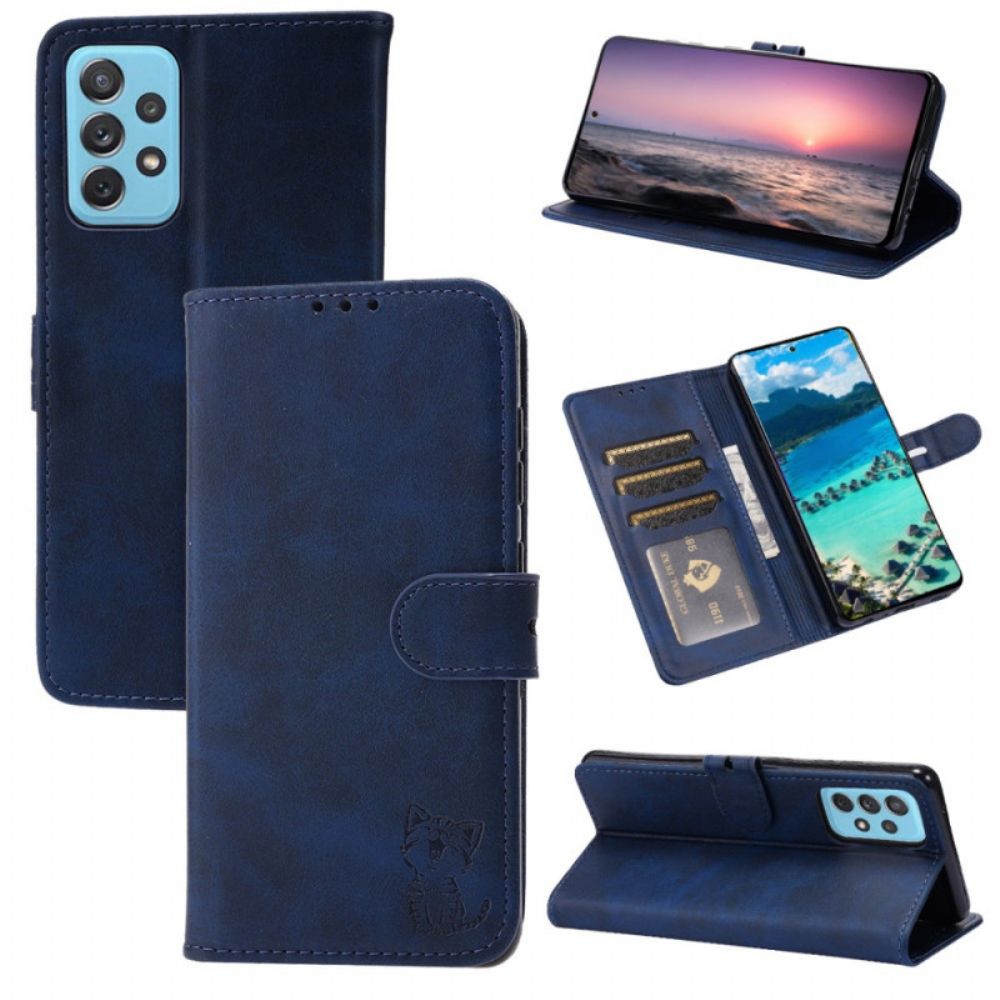 Folio-hoesje voor Samsung Galaxy A72 4G / 5G Katje