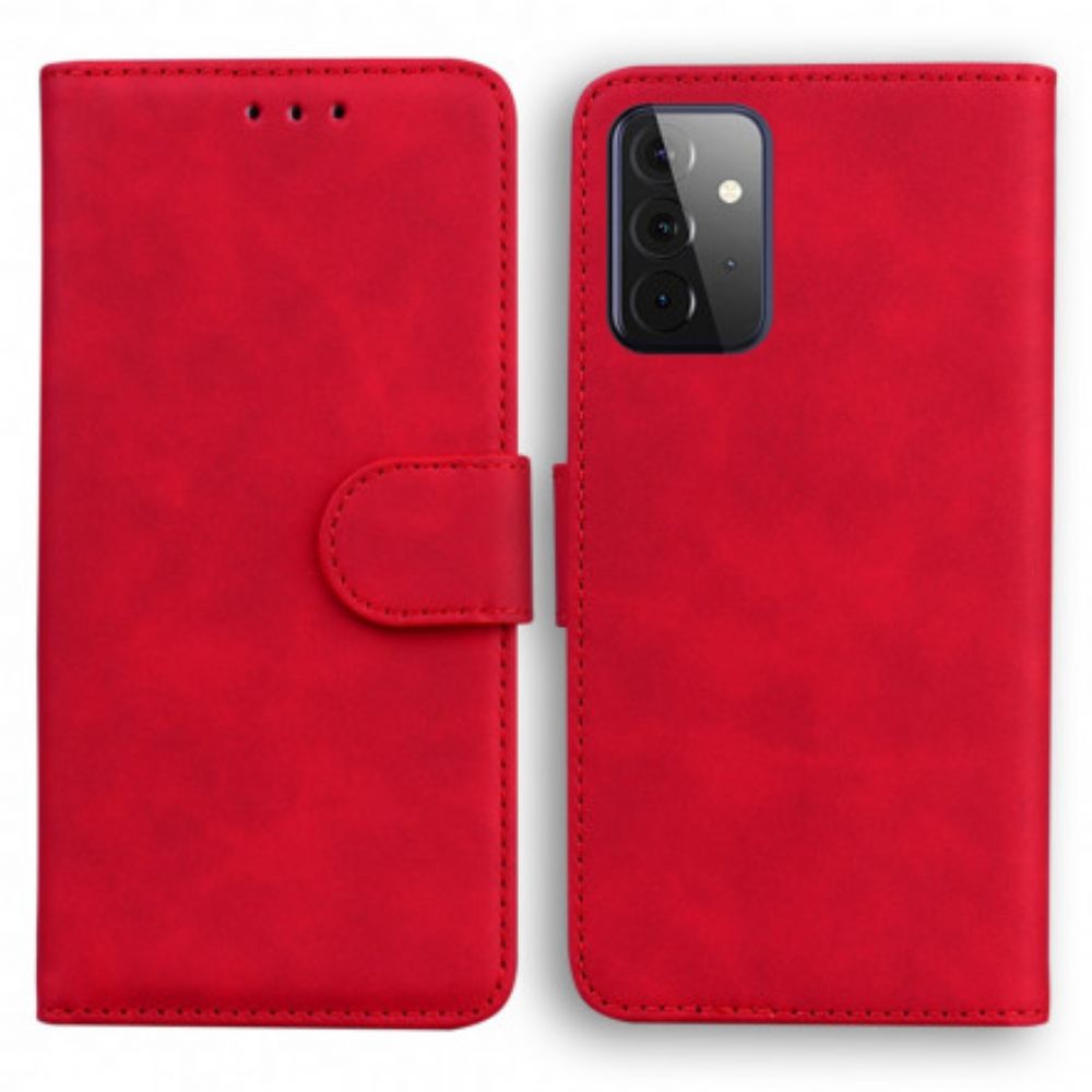 Folio-hoesje voor Samsung Galaxy A72 4G / 5G Vintage Couture Leerstijl