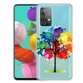 Hoesje voor Samsung Galaxy A72 4G / 5G Aquarel Boom Transparant