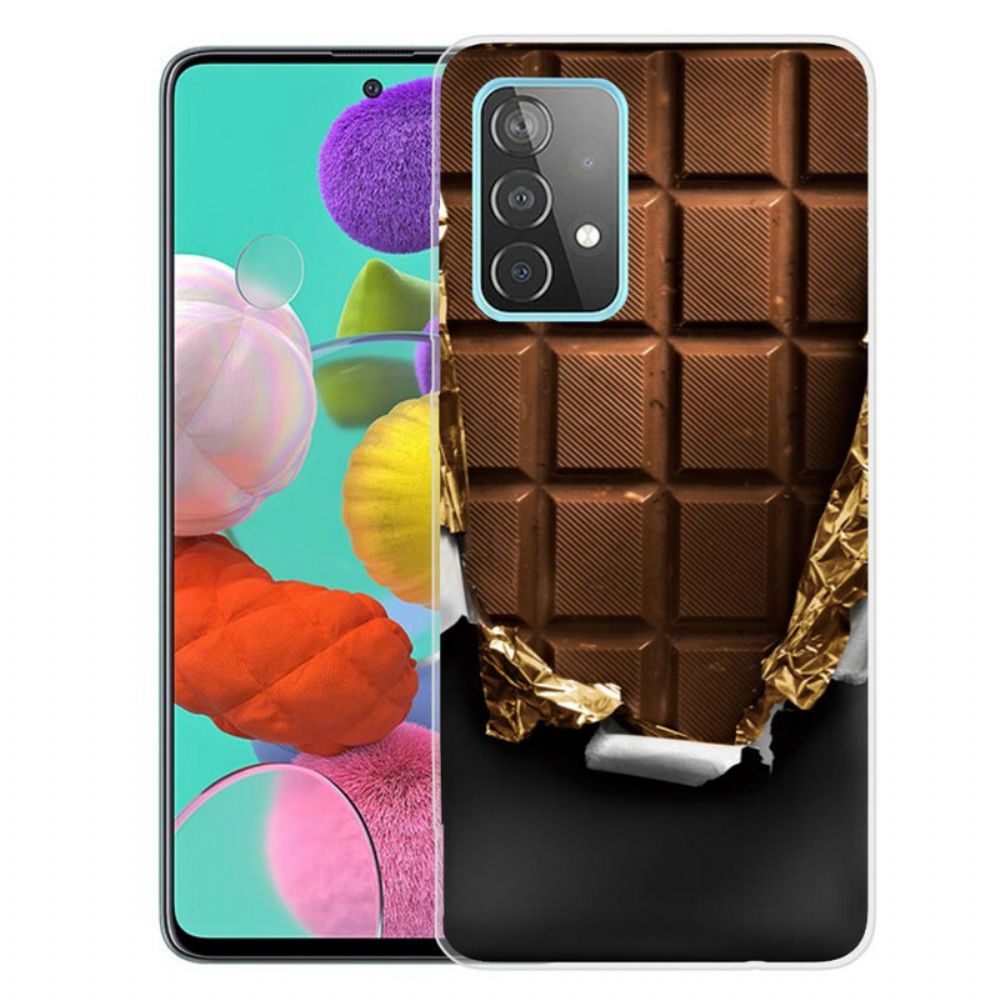 Hoesje voor Samsung Galaxy A72 4G / 5G Chocolade Flexibel