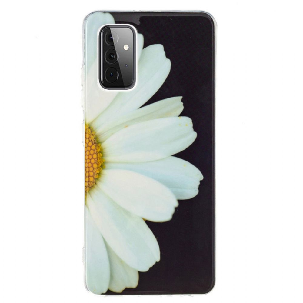 Hoesje voor Samsung Galaxy A72 4G / 5G Fluorescerende Bloemenreeks