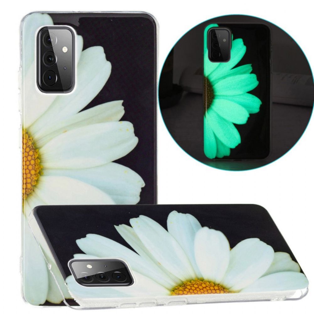 Hoesje voor Samsung Galaxy A72 4G / 5G Fluorescerende Bloemenreeks