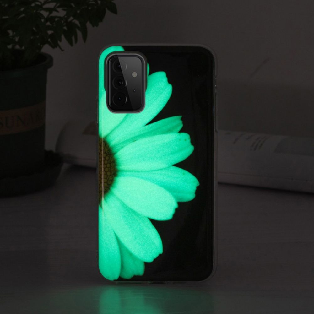 Hoesje voor Samsung Galaxy A72 4G / 5G Fluorescerende Bloemenreeks