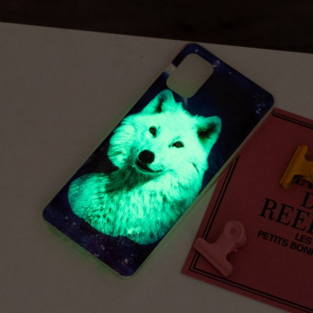 Hoesje voor Samsung Galaxy A72 4G / 5G Fluorescerende Wolf-serie