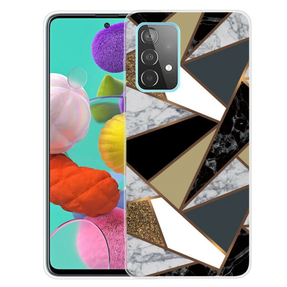 Hoesje voor Samsung Galaxy A72 4G / 5G Geometrische Marmer